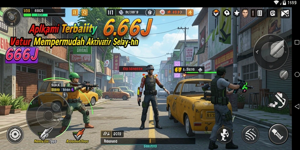 Tampilan antarmuka aplikasi 666J yang intuitif dan mudah dipahami.