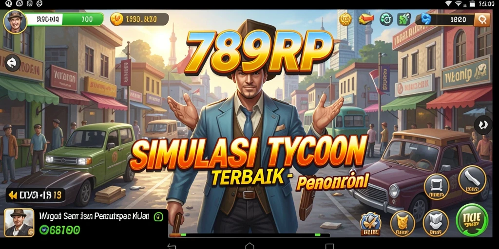 Tangkapan layar gameplay menunjukkan pengelolaan bisnis yang mendebarkan.