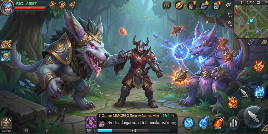 Screenshot menunjukkan aksi seru dalam gameplay BIOLABET.