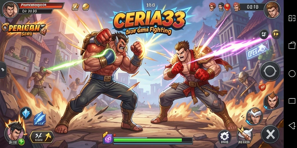 Gameplay seru dengan pertarungan karakter di CERIA33.