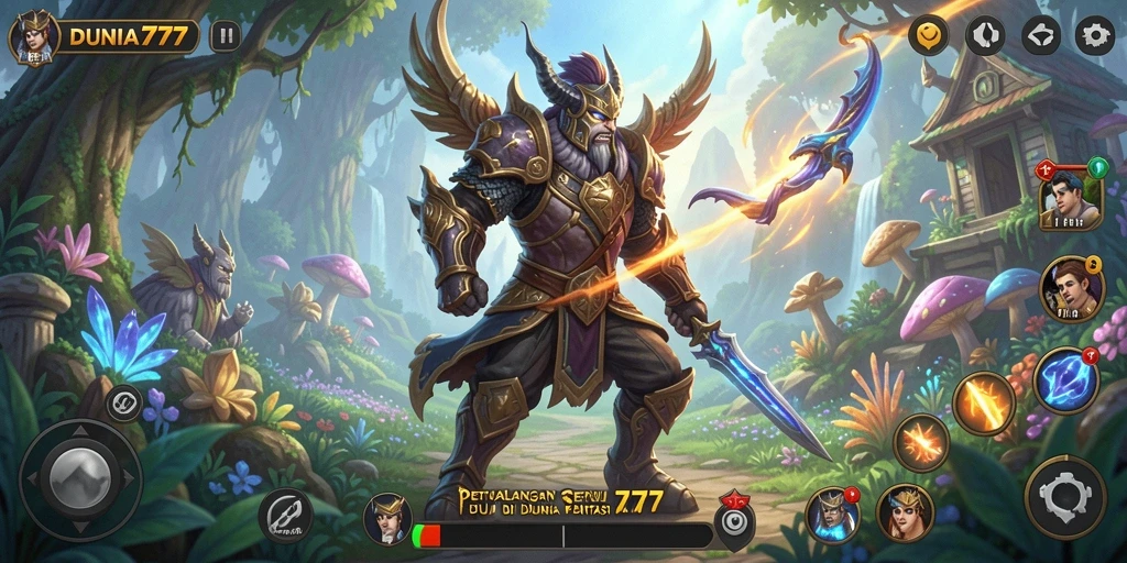Tampilan gameplay seru di DUNIA777 dengan dunia yang luas untuk dieksplorasi.
