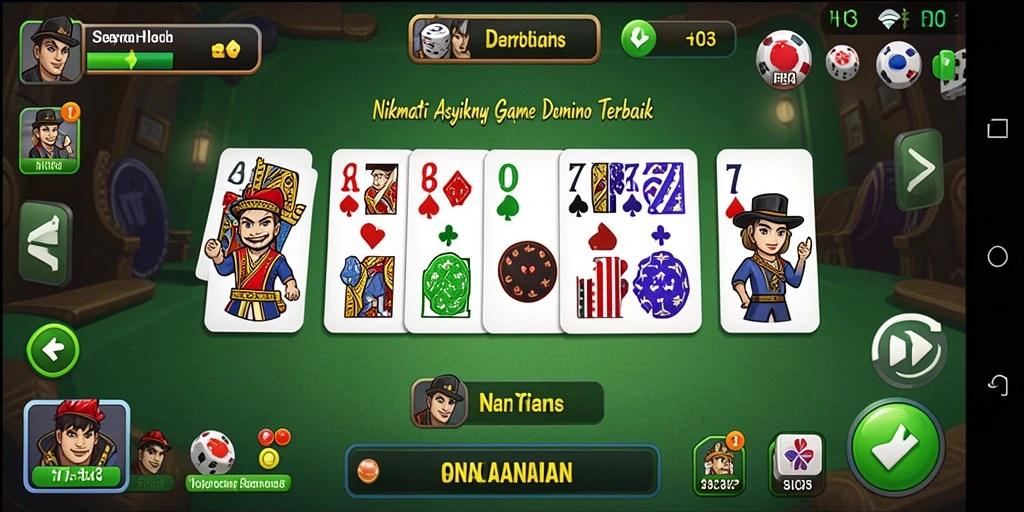 Gameplay H03 yang seru dan penuh strategi dalam permainan Domino.