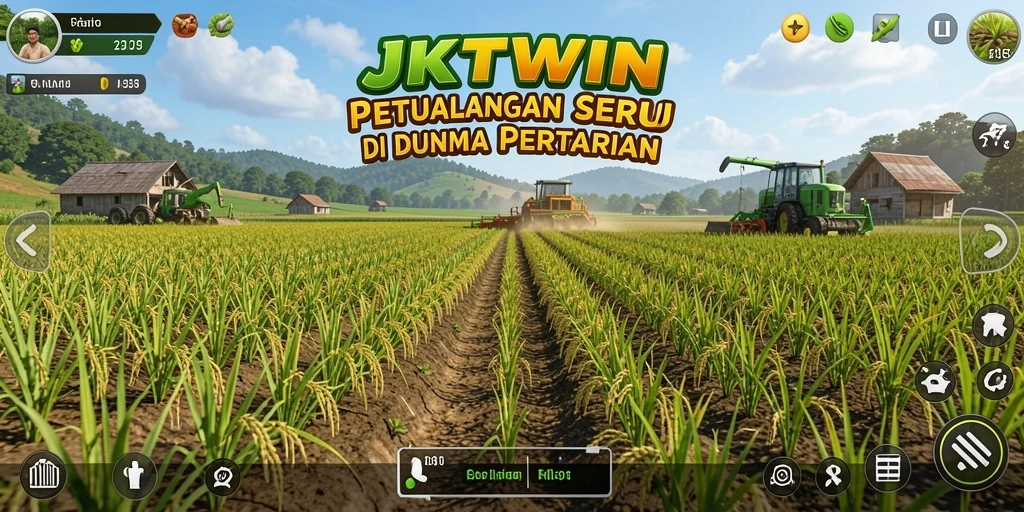 Gameplay Farming yang menarik dalam JKTWIN dengan grafis menawan.