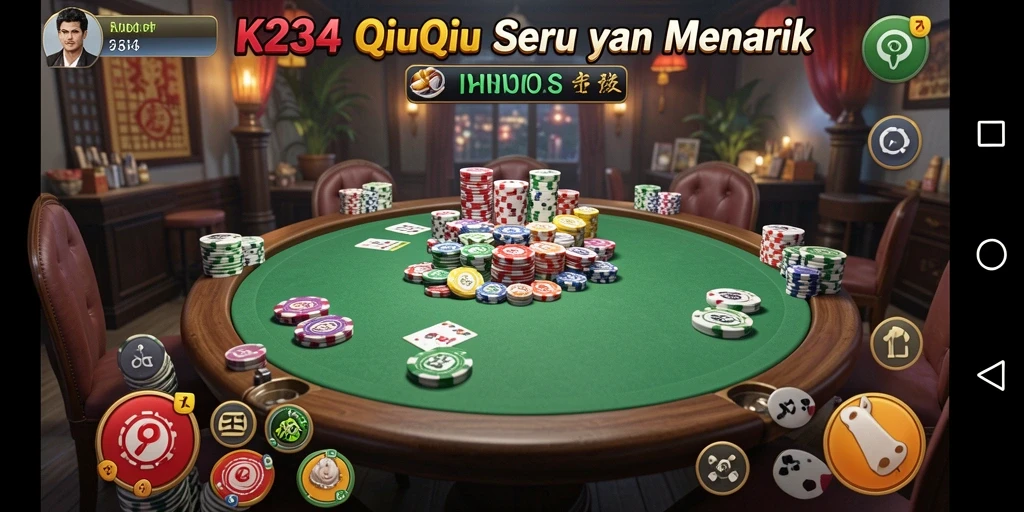 Tampilan gameplay seru K234 dalam permainan QiuQiu.