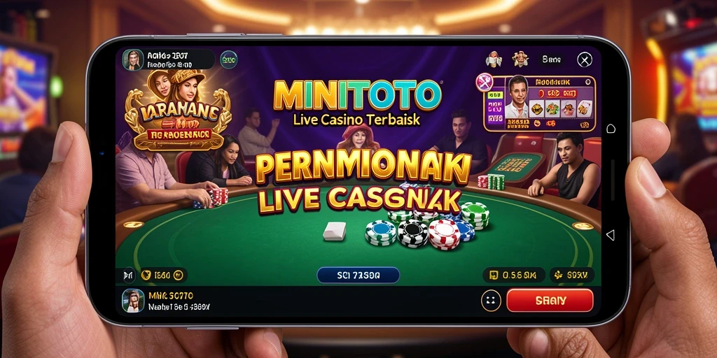 Screenshot dari gameplay Live Casino MINITOTO yang menarik dan mendebarkan.
