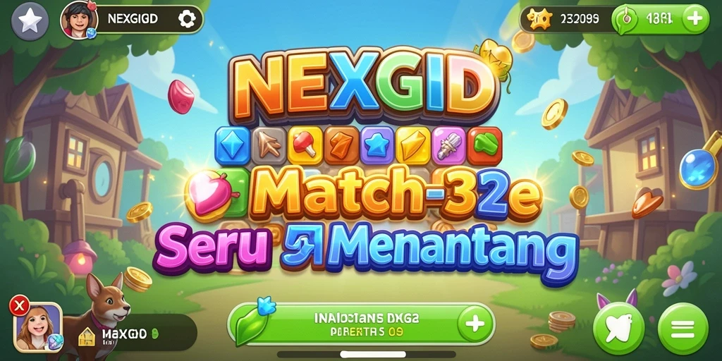 Gameplay seru NEXGID dengan tantangan Match-3 yang menarik.