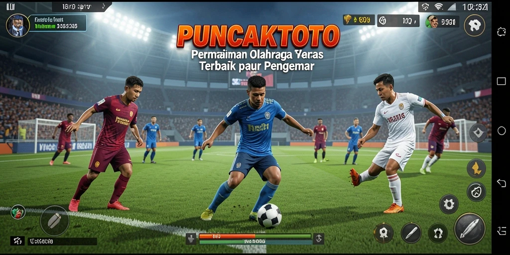 Screenshot PUNCAKTOTO menampilkan aksi seru dalam permainan olahraga.