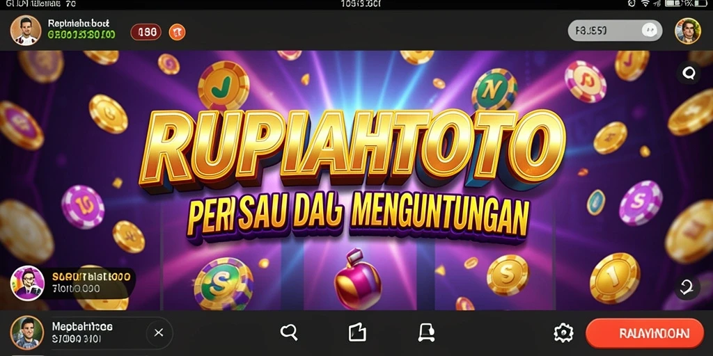 Screenshot utama RUPIAHTOTO menampilkan gameplay yang menarik dan penuh warna.