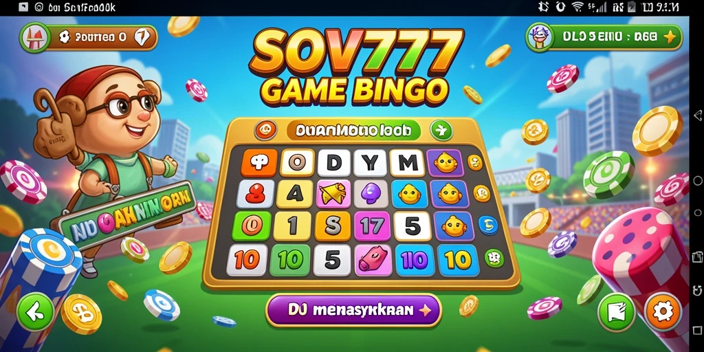 Screenshot gameplay SOV777 yang menunjukkan momen seru bermain Bingo.