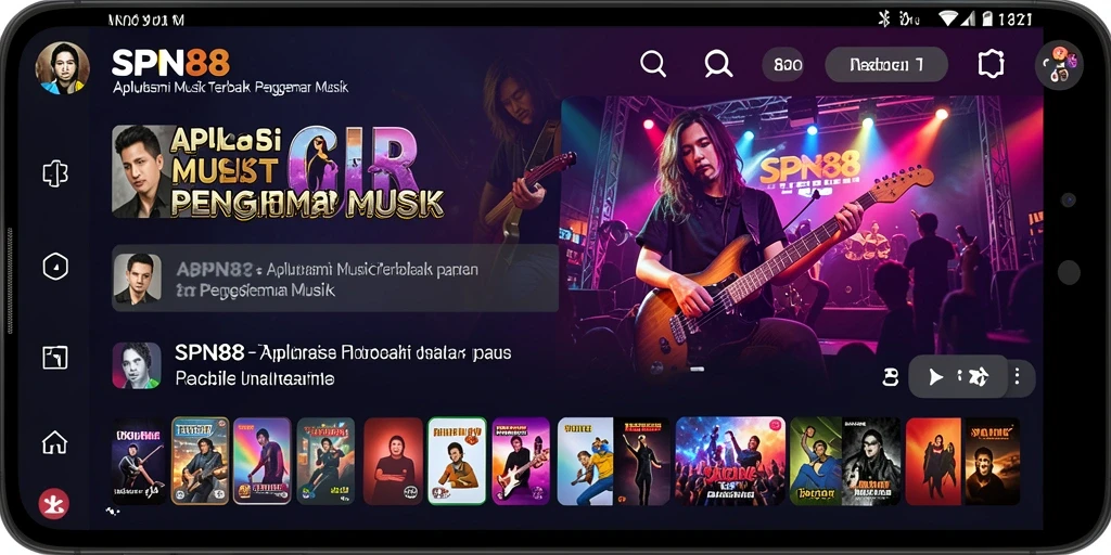 Tampilan gameplay menarik dengan interaksi musik yang seru.